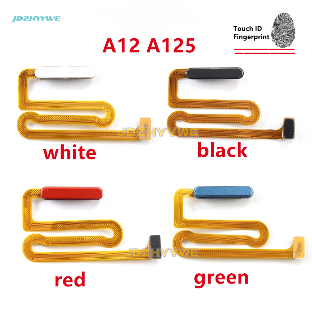 

Power Switch ON OFF Home Button Side Key Flex Cable With Fingerprint Touch ID For Samsung Galaxy A12 A125 M12S M127