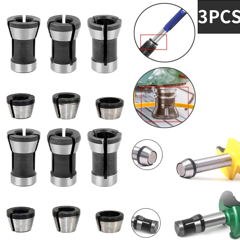 High Precision Trimmer Collet Adapter 6mm 1/4\