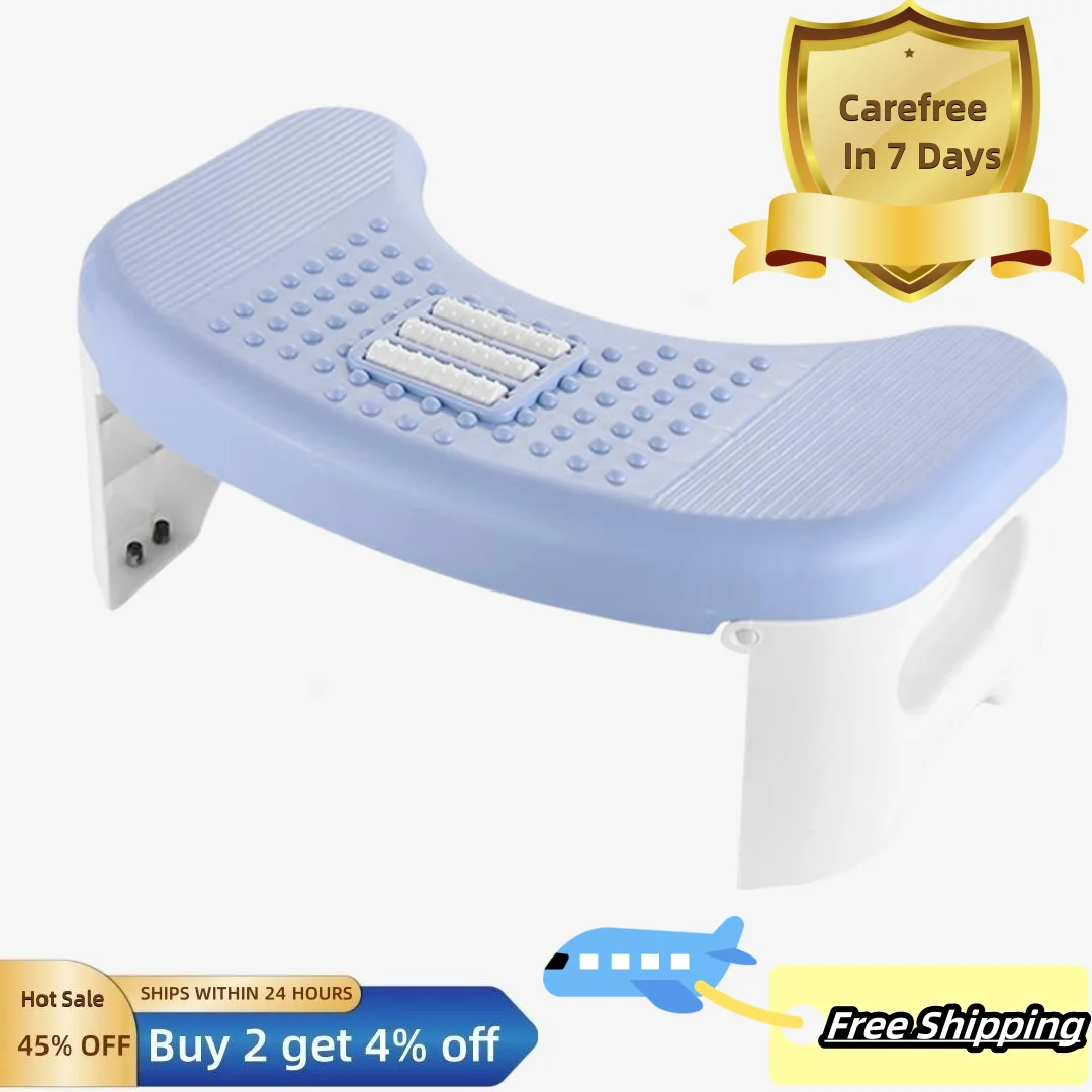 Foot Stool Collapsible Massage Roller Circular Shape Universal Toilet Foot rest Stepping Stool Home Supplies