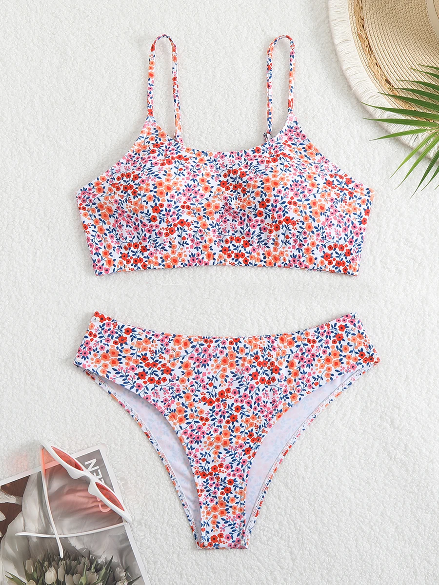 Sexy Bikini 2025 Women Swimsuit Female Swimwear High Waist Bikinis Set Brazilian High Neck Swimming for Beach Wear Bathing Suit