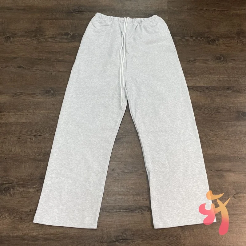 Real Photo Light Gray Blank Unisex Kanye West Sweatpants Hiphop Street Men Women Jogging Pants Cotton Loose Season Trousers