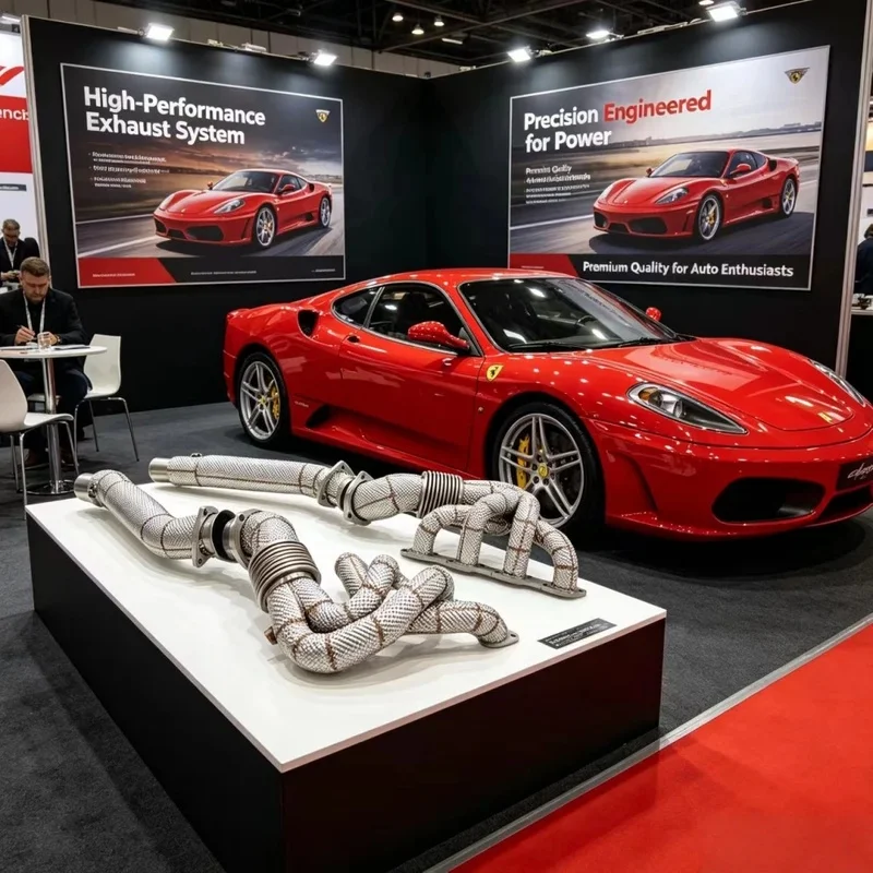 Customize  High-performance Exhaust Manifold for Ferrari 430 4.3 2004-2009 Exhaust Pipes Catalytic Converter with Heat Shield
