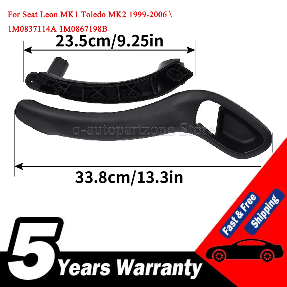 

New Interior Door Handle Left or Right Black ABS 1M0837114A 1M0867198B For Seat Leon MK1 Toledo MK2 1999-2006