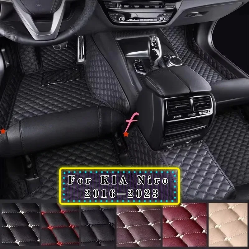 

For KIA Niro 2016 2017 2018 2019 2020 2021 2022 2023 Custom Anti-slip Car Floor Mats Auto Carpets Foot Coche Accessories