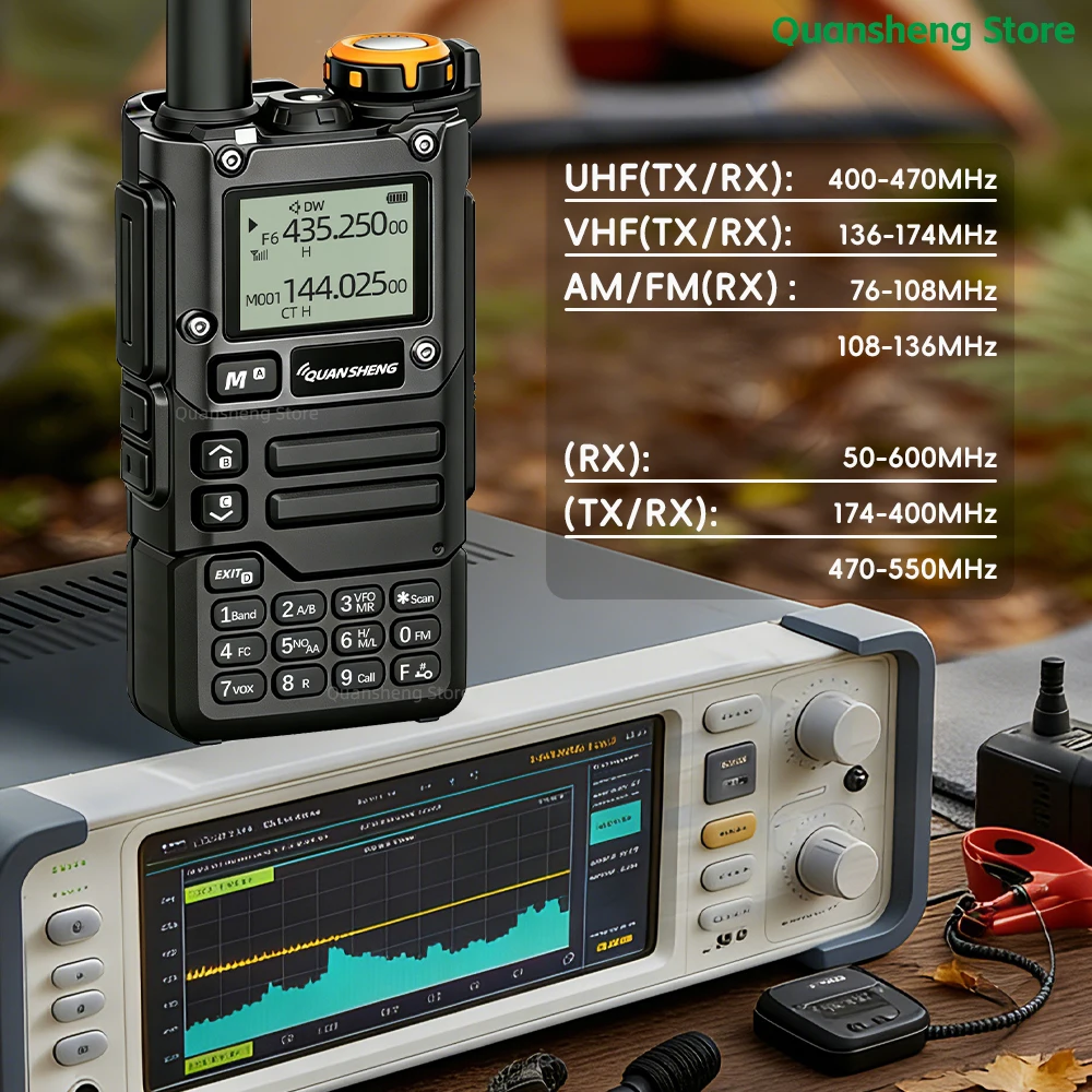 Quansheng UV K5 8 V3 Walkie Talkie Two Way Radio 2MB Memory Long Range AM FM Ham Camping Communication K6 Wireless Set Station image 5