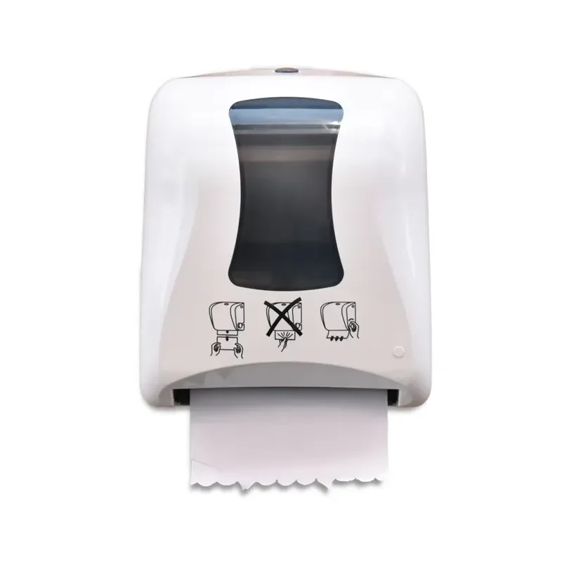 Automatic Sensor Paper Towel Dispenser Wall Mounted for Giant Roll Tissue Auto Cutting Holder for Hotel Bathroom Public