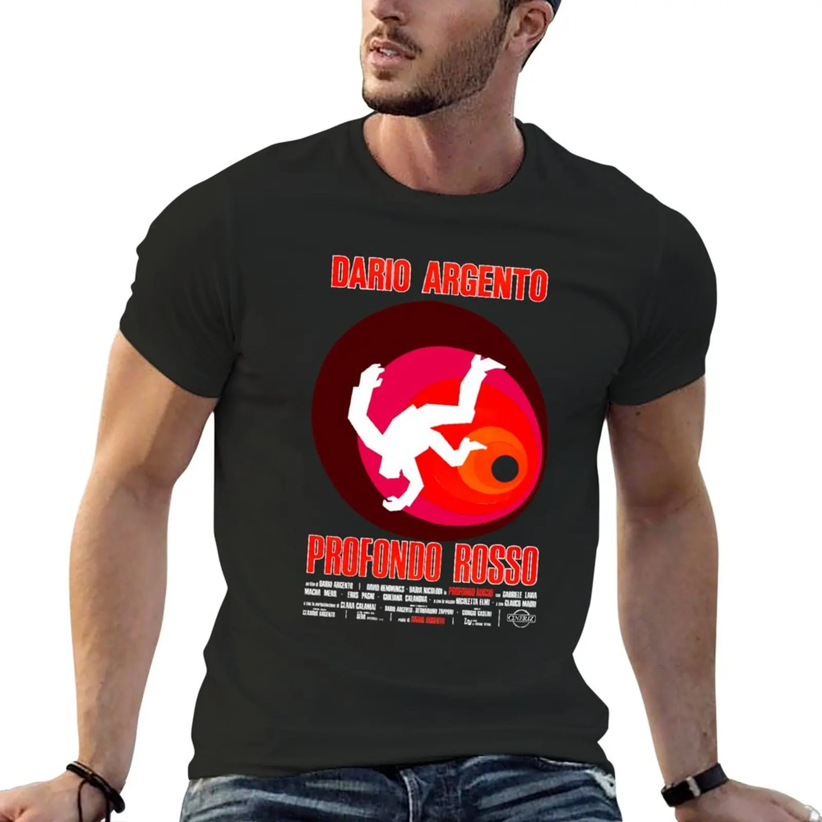 Profondo Argento Rosso T-Shirt man clothes Blouse mens graphic tshirts