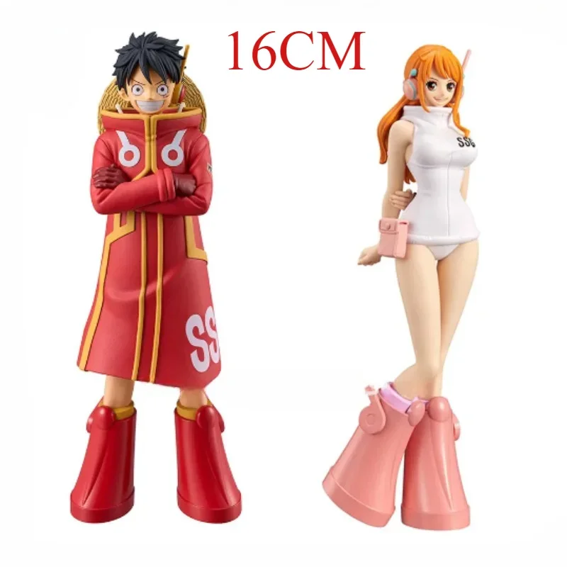 16cm Anime One Piece Luffy Figure THE GRANDLINE SERIES Future Island Egghead Chapter Series Toy Model Toy Gift Aciton Figure PVC