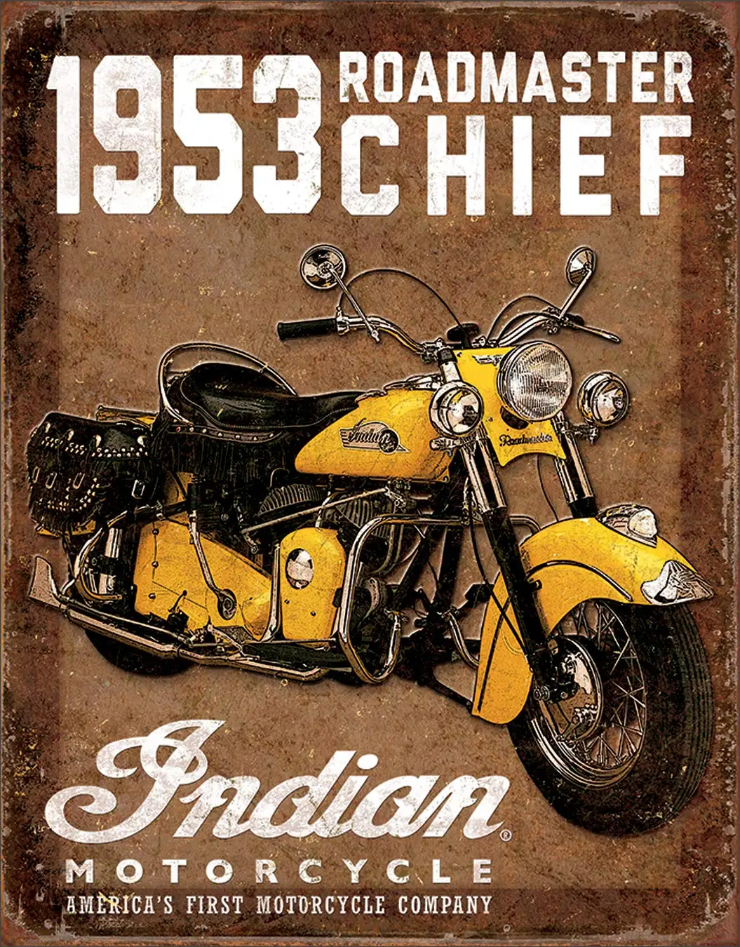 Desperate Enterprises Indian 48 Chief Tin Sign