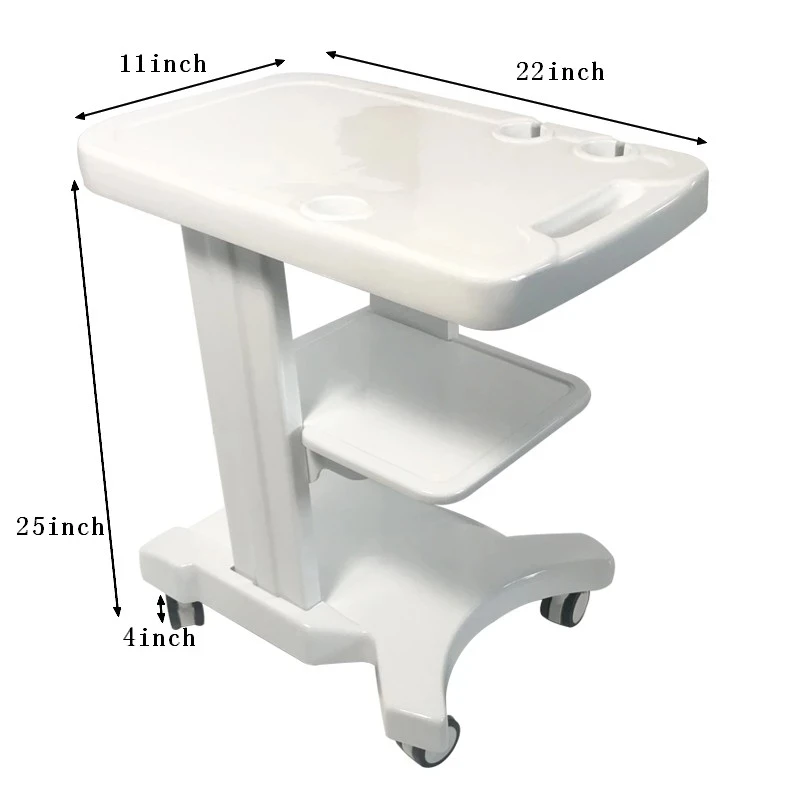 Portable Ultrasound Scanner Use Mobile Cart Trolley Stand with Probe Holder for Fetal Machine Scanner