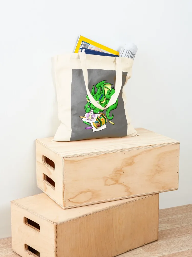 Dragon Coloring Tote Bag Fabric bag Canvas stote bag Eco custom bags