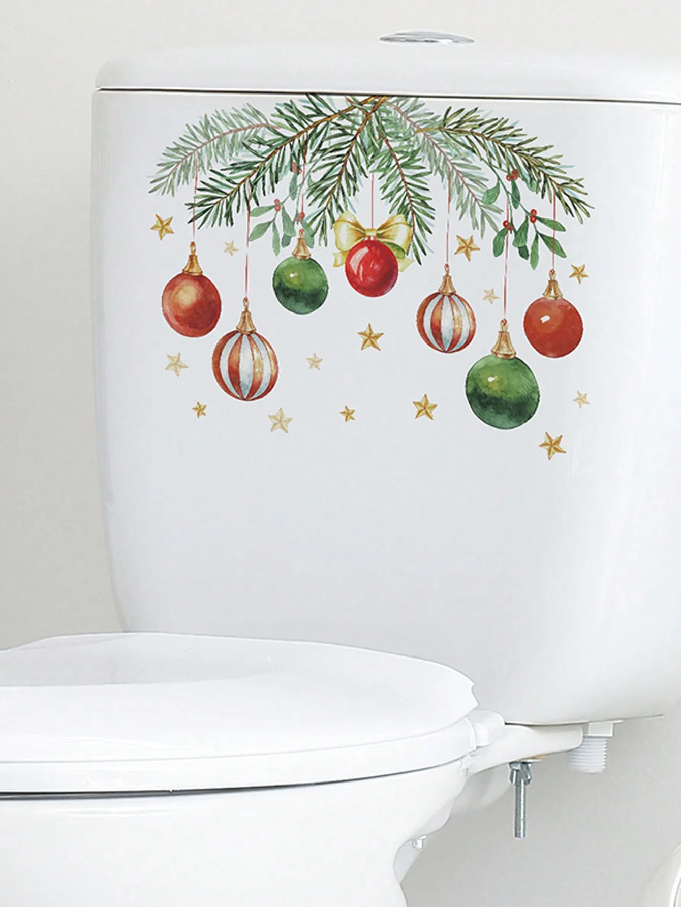 1/2sheet Christmas Toilet Sticker Merry Christmas Decoration for Home Pendant Xmas Sticker Ornament Navidad Natal New Year Gift