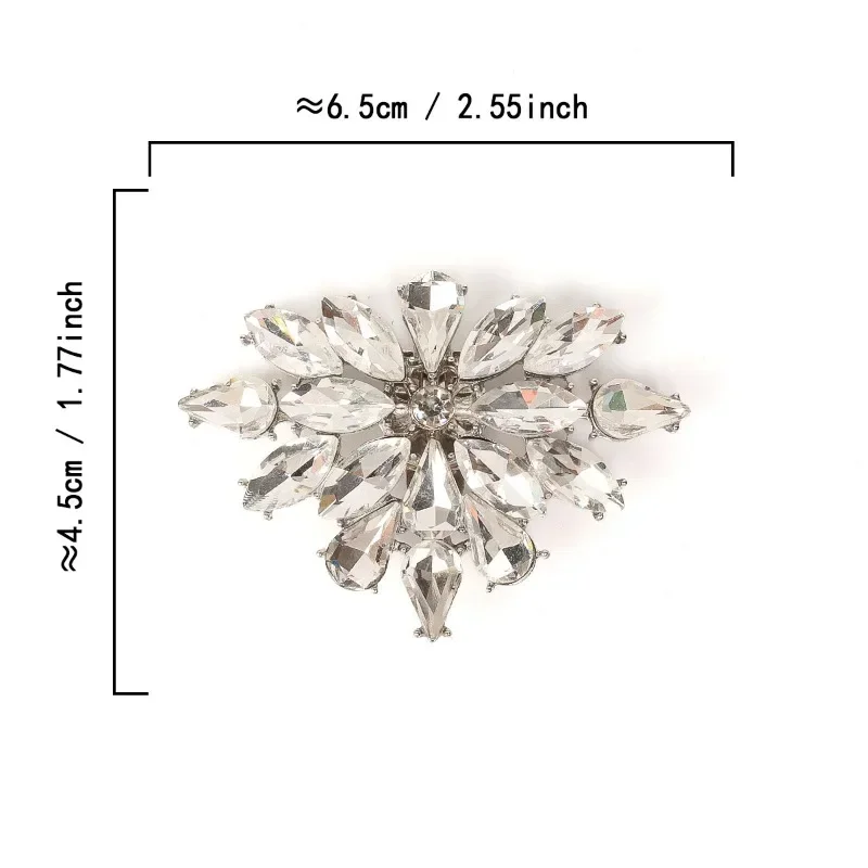 

1Pcs Wedding Buckle Bridal Crystal Shoes Accessory Decoration Clips Women High Heel Rhinestone Shoe Buckles DIY Detachable Charm