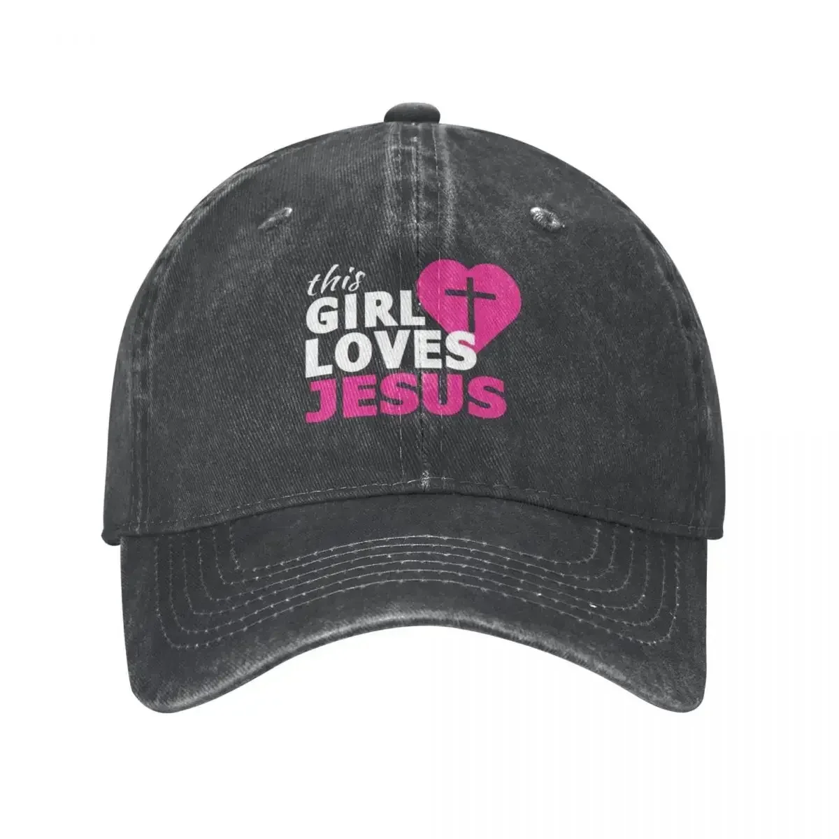 New Loves Jesus Denim Baseball Cap For Best Friend Running Hip Hop Hats Summer Cheap Unisex Retro Printed Snapback Cap