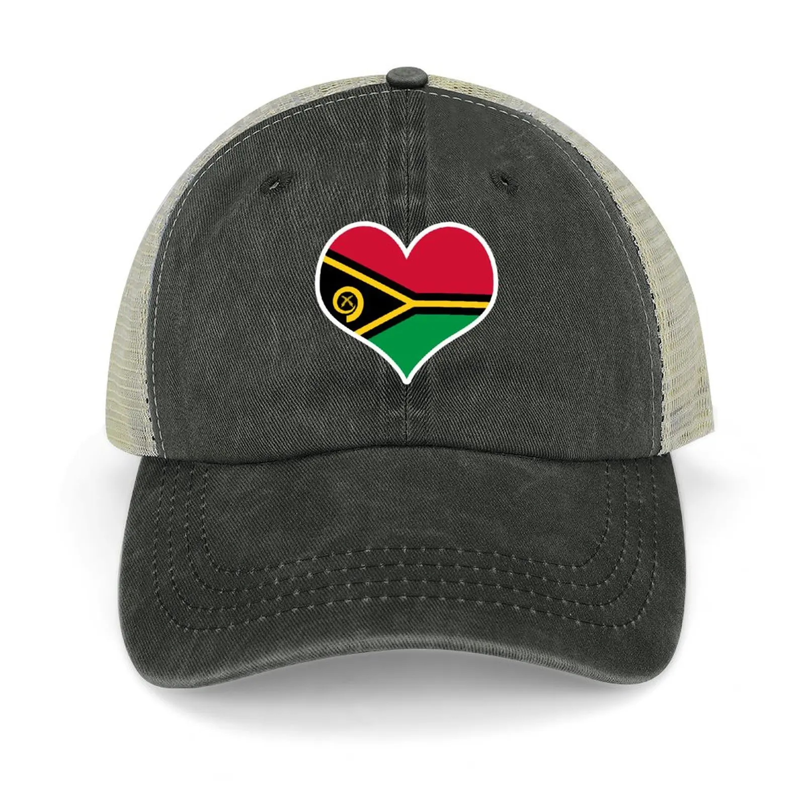 

Vanuatu Flag Heart Baseball Cap New In The Hat Beach Golf Women Caps Men's