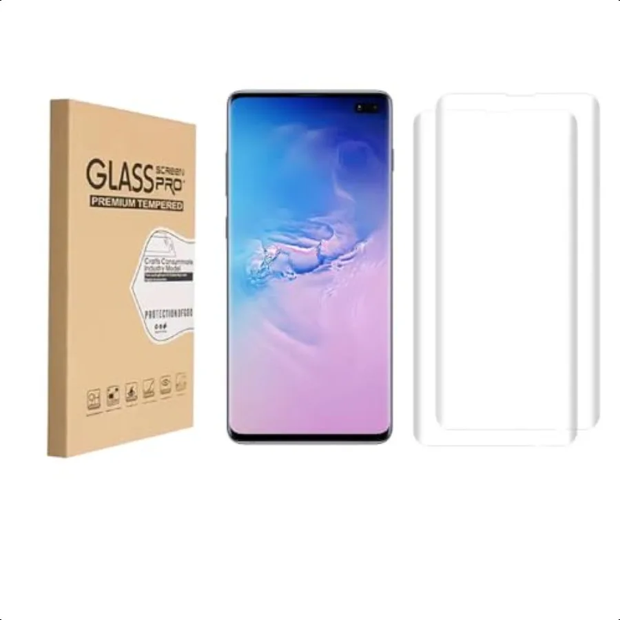 Затемненное стекло Fim, предназначенное для Samsung Galaxy S10 Plus, 6,4-дюймовая защитная пленка для экрана 9H, против царапин, HD, без пузырей, 2 шт.