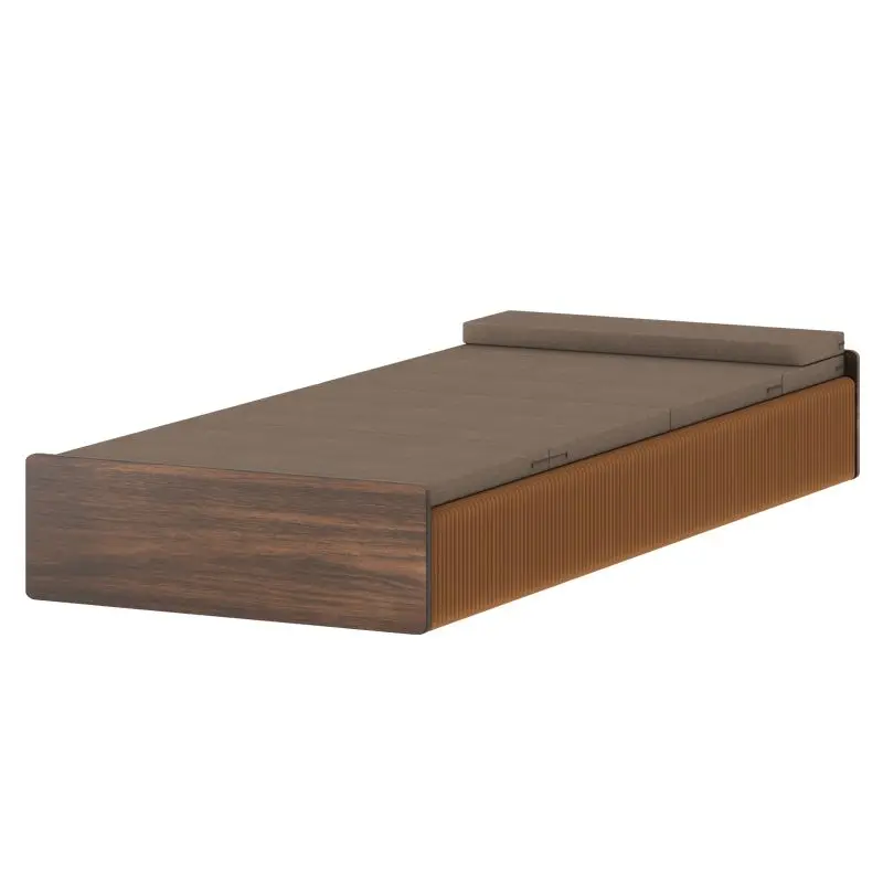 Folding scientist lunch break folding bed single multi-functional telescopic invisible organ paper bed office