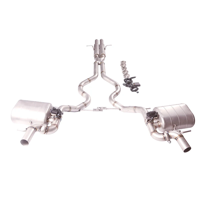 Range Rover 3.0T Catback exhaust muffler, 304 stainless steel high performance electronic valve exhaust system