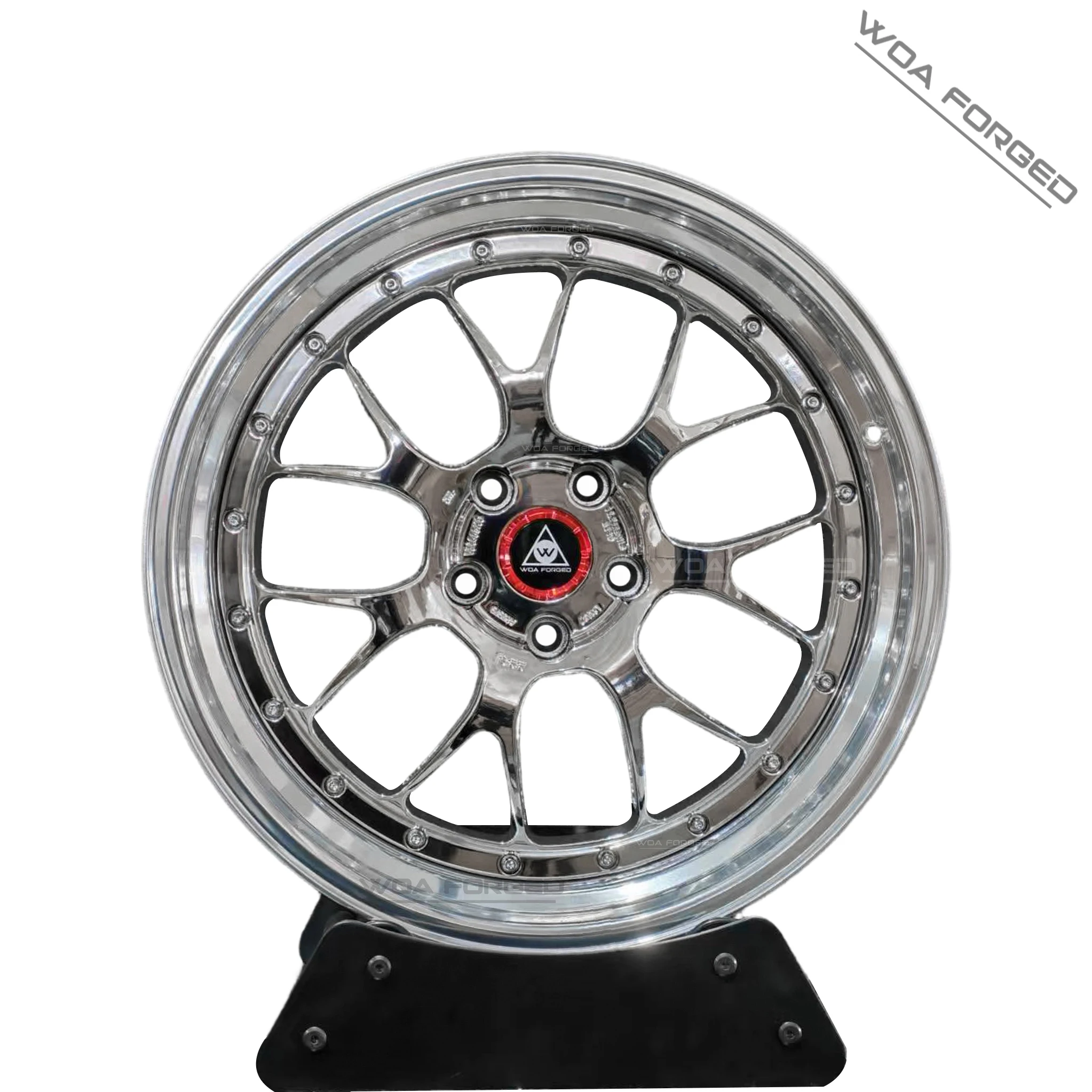 

Triple Chrome Deep Dish 2-Piece Forged Wheels 18 19 20 Inch Multi-Spoke LM-R Style Deep Lip Lightweight Rim for Lexus BMW M5 M2