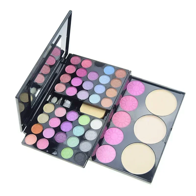 Kit per il trucco Set completo per ragazza Multifunzionale All in One Box 54 colori Viso PowderLip Ombretto Evidenziatore Pennello Make Up Palette