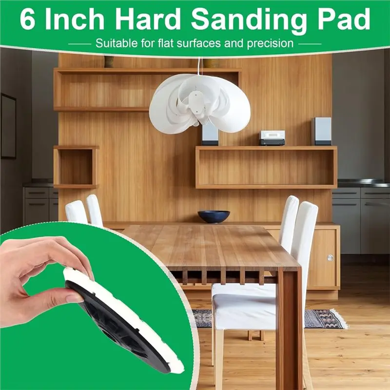 BMBY-4 عبوات من وسادات الصنفرة مقاس 6 بوصات متوافقة مع قرص ساندرز 202460 ذو 48 فتحة متوافق مع ETS EQ 150 #5