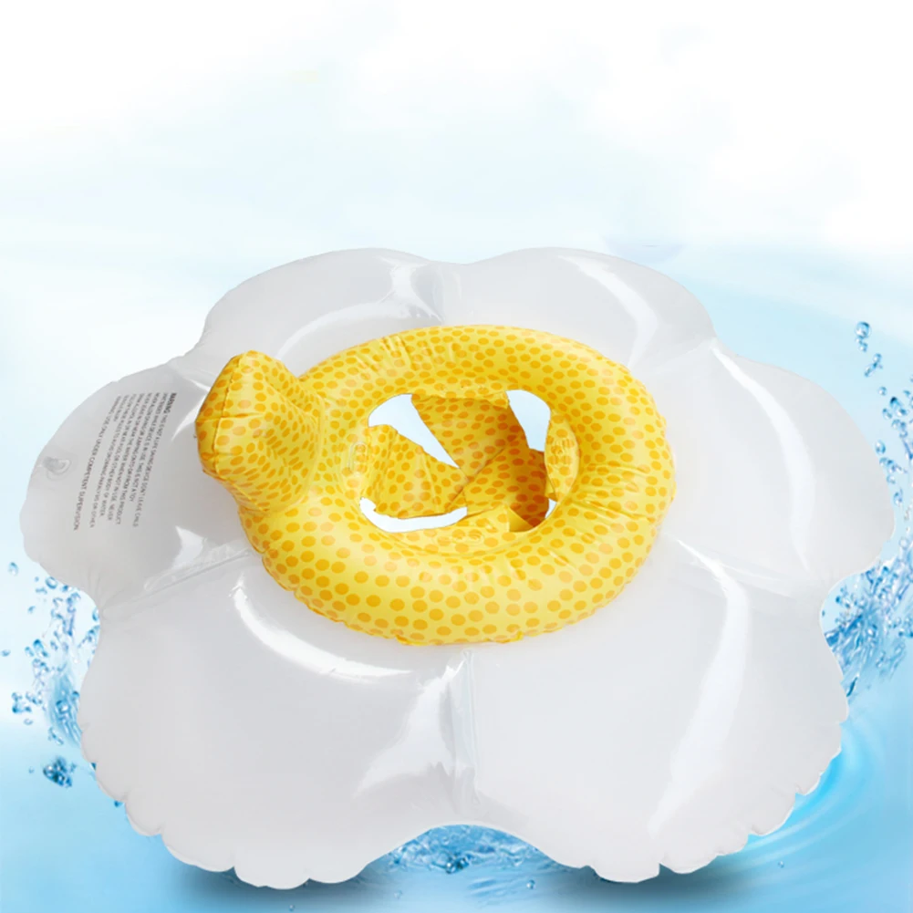 

Flowers Swimming Floats Ring Inflatable Pool Float Set with Comfortable Small Back for Summer Outdoor Beach Party for 0-4 Kids