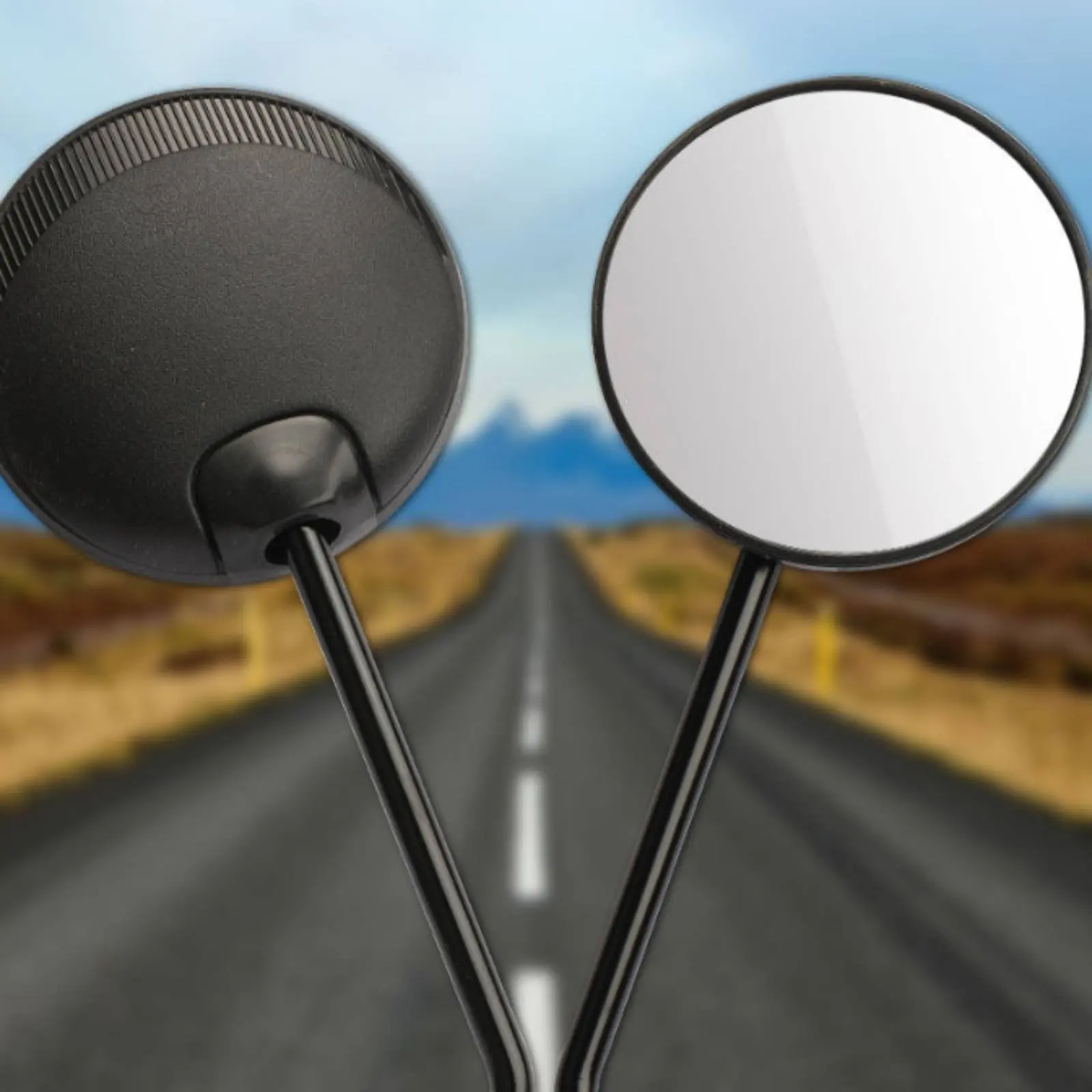 2 Pieces Wide Angle Rearview Mirror Universal Fit Convex Rearview Mirror Vehicle Accessory Long-Lasting Waterproof