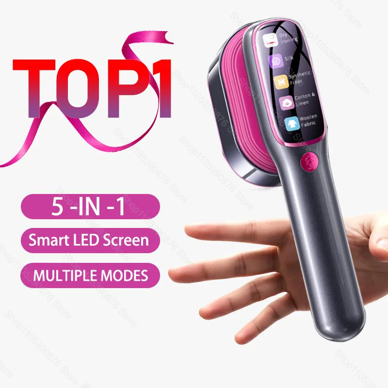 LED Screen Digital Display Dry Steam Iron Hanging Steam Iron Clothes Machine Intelligent Heating Handheld Multifunctional Iron