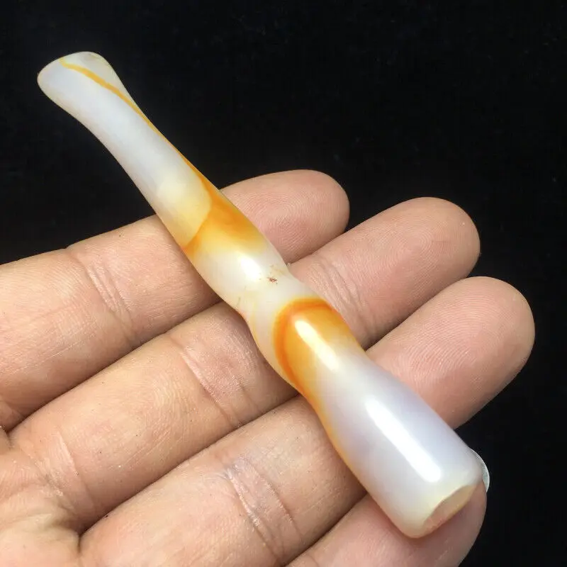 1pcs Natural Quality sardonyx Crystal Smoking Pipes Wand Tobacco pipe Decoration Gift