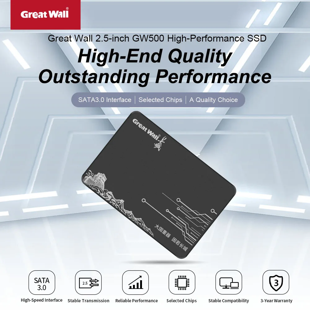 

Great Wall SATA3 SSD-накопитель HDD 2,5-дюймовый жесткий диск 240 ГБ 480 ГБ внутренний твердотельный накопитель для портативных ПК
