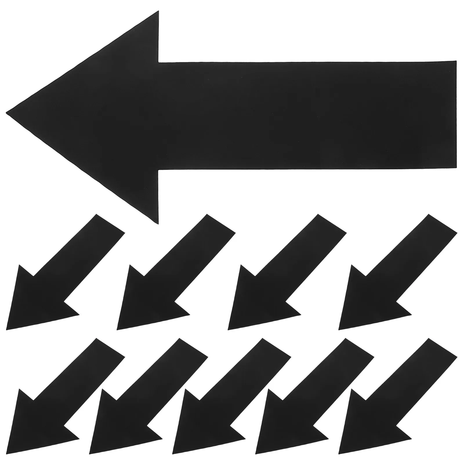 10Pcs Floor Arrow Stickers Self Adhesive Waterproof Directional Decals for Safety Wayfinding in Office Warehouse Retail High