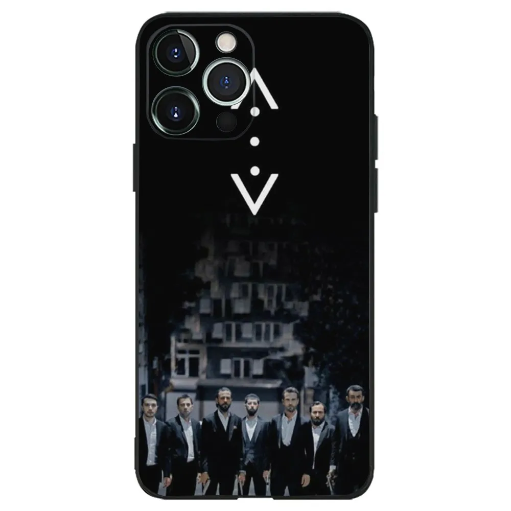 C-Cukur Turkish TV Series Phone Case For iPhone 16,15,14,13,12,11,Plus,Pro Max,XS,X,XR,SE,Mini,8,7 Soft Silicone Black Cover