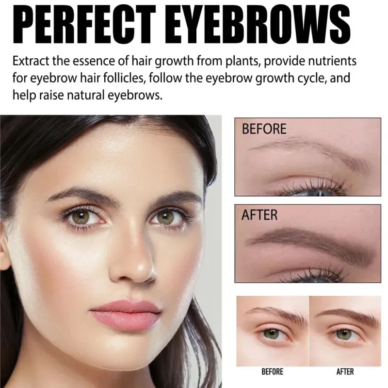 Eyebrow Growth Serum Eyelash Hair Growth Anti Hairs Loss Product Prevent Baldness Fuller Thicker Lengthening Eyebrow Makeup 30ml