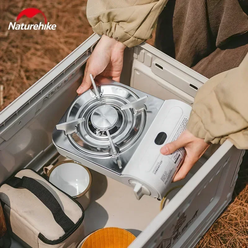 Naturehike 2.2KW Firepower Mini Camping Gas Stove Outdoor Picnic Ultralight Portable Adjustable Cooking BBQ Grill Picnic Equipme