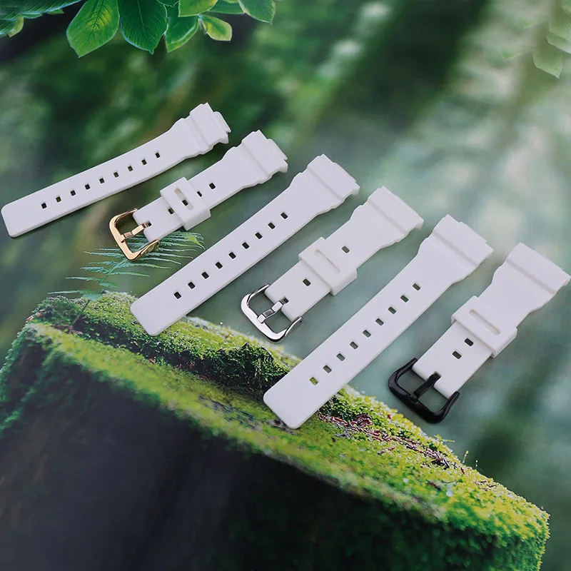 حزام ساعة من الراتنج للرجال متوافق مع كاسيو BABY-G BA-110 111 112 100 120 130 5538 حزام ساعة معصم مطاطي للنساء 14 مللي متر