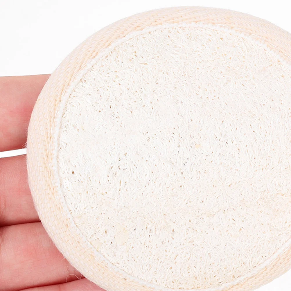 6 pezzi luffa tamponi esfolianti per il viso naturale morbido viso scrubber struccante detergente per la pelle morta corpo doccia detergente per il viso
