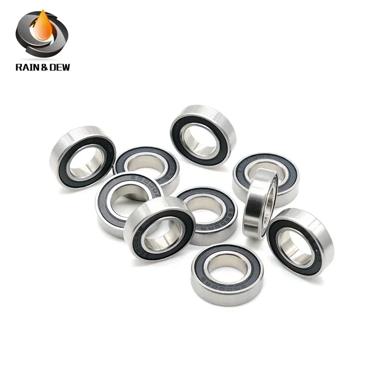 6800-2RS Bearing 10x19x5 mm ABEC-7 (6Pcs) 10 19 5 6800RS Metric Thin Section Ball Bearings For Bicycle Hub Front Rear Hubs Wheel