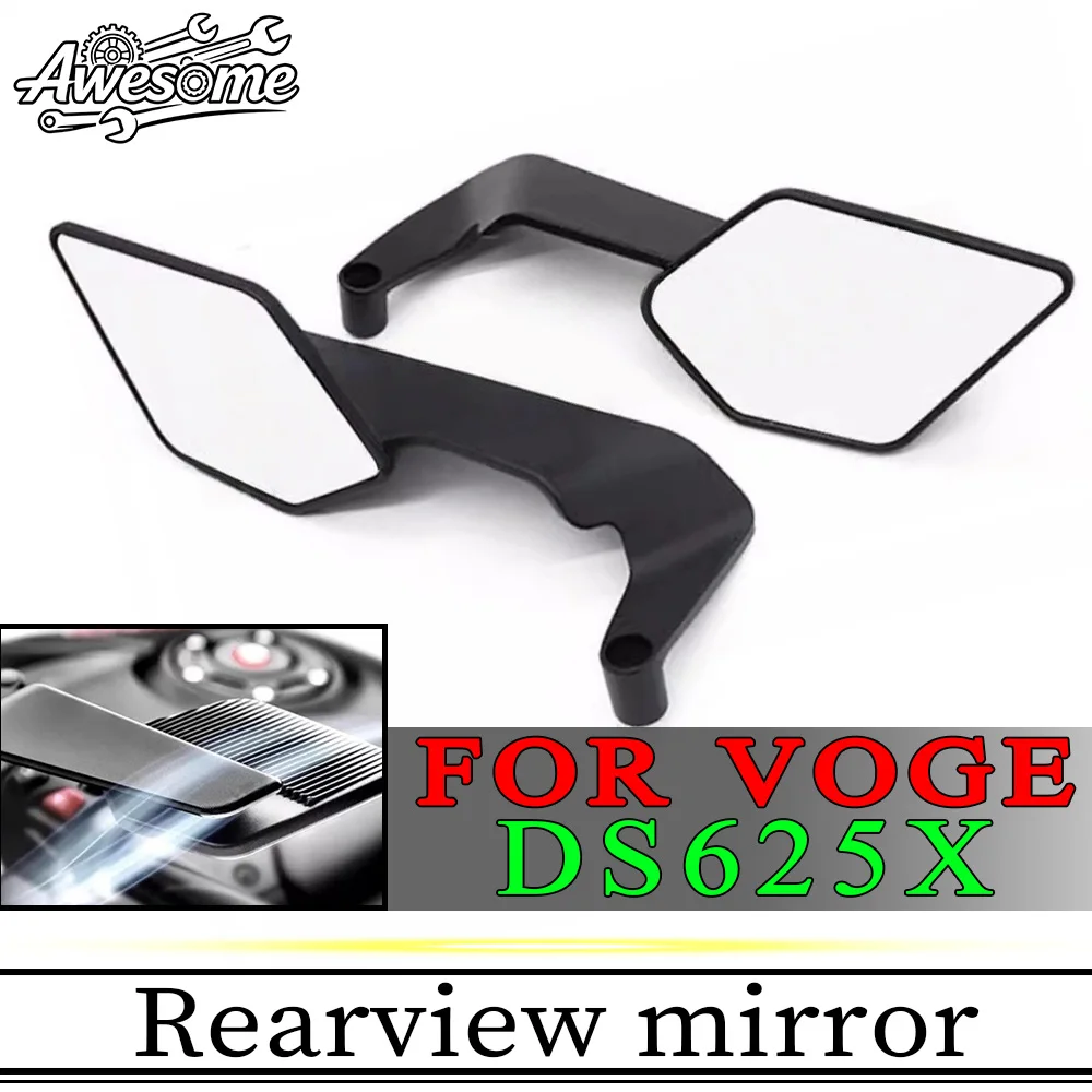Motorcycle Foldable Fixed Wing Rearview Mirror Side Reflector Fit VOGE DS625X Aftermarket Mod Accessories
