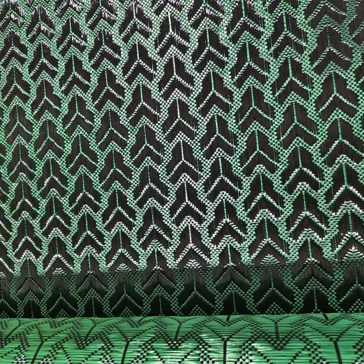 3K 240g Kohlefaser und Green Cola Li Gemischtes Gewebtes Gewebe Vakuum-Führungstasche Carbon DIY Gladiator Kohlefaser-Jacquard-Gewebe – Detail 2