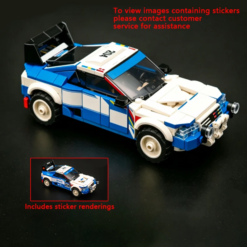 T16 Pikes Peak Model MOC Building Bricks Rally Racing Modular Technology Gifts Holiday Assemble  Toys Suit Display