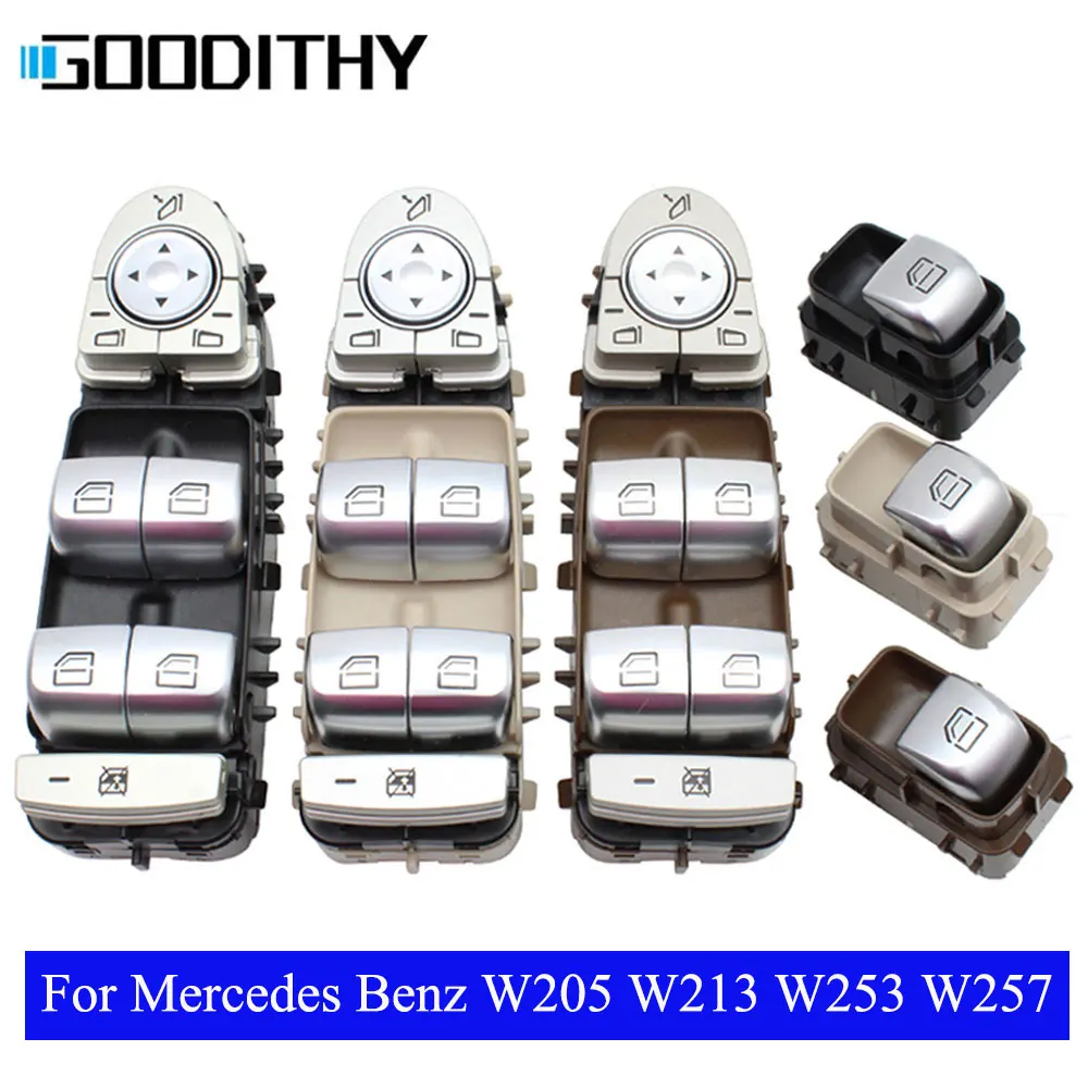 Power Master Window Control Switch Button For Mercedes BENZ C E GLC CLS W205 W253 W213 W257 C200 C200 C300 GLC260 205905681