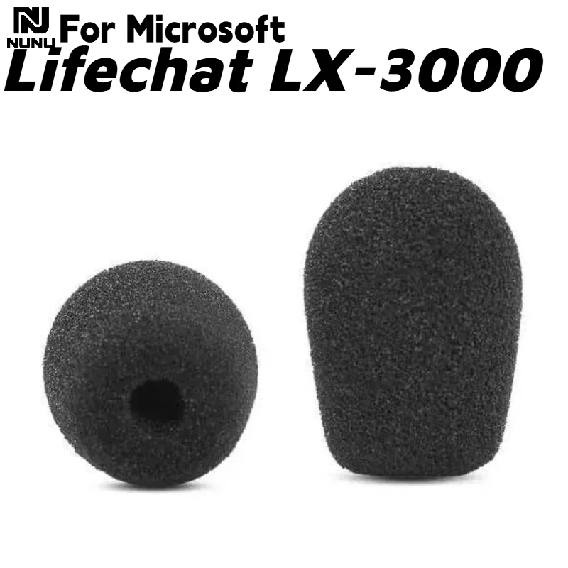 

NUNU Replacement Protein skin memory foam Ear Pads /Microphone cotton for Microsoft Lifechat LX-3000 Headphones Repair Parts
