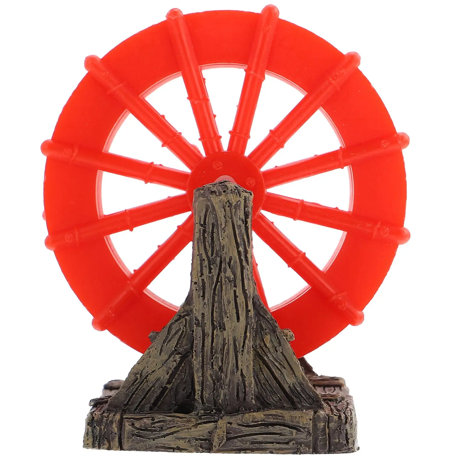 

Small Windmill Gear Ornament Decorative Resin Aquarium Tank Landscaping Wear Resistant Fake Windmill Pet Supplies