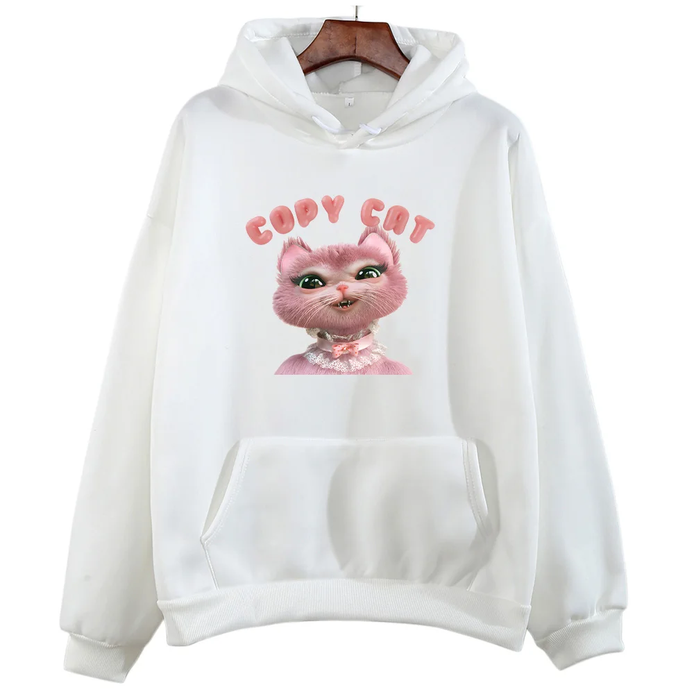 

Худи с мультяшным принтом Melanie Martinez Copy Cat, модная одежда в стиле Kawaii Harajuku, свободная толстовка с длинными рукавами для женщин и мужчин