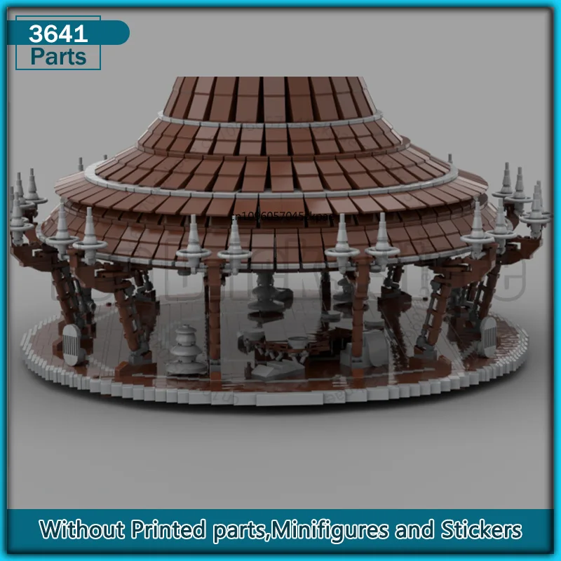 บล็อกตัวต่อโมเดลบ้านต้นไม้ในอวกาศ ของเล่นประกอบเอง ของสะสม ของขวัญคริสต์มาส