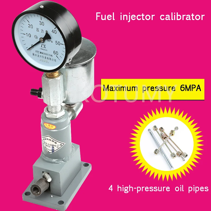 Car Tractor Diesel Injector Nozzle Tester Experiment Atomization Bench Tester Injector Hand Pressure Tester 60Mpa