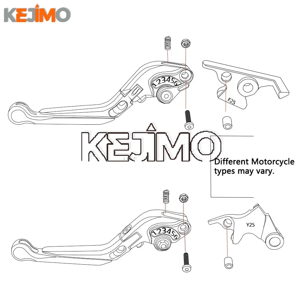 For HONDA CB600F CB 600F HORNET 600 1998 1999 2000 2001 2002 2003 2004-2006 Brake Clutch Levers CNC Folding Extendable Handlebar view 5