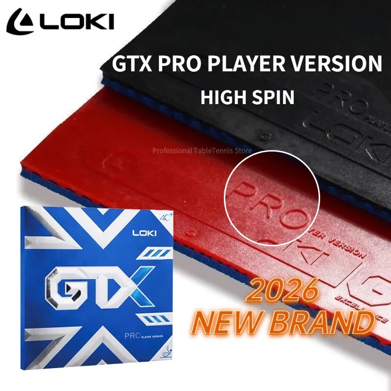 Goma para Tenis de Mesa LOKI GTX PRO (Ofensiva y Adhesiva con Esponja de Poros Grandes) Original WANG HAO LOKI GTX Ping Pong Esponja Azul