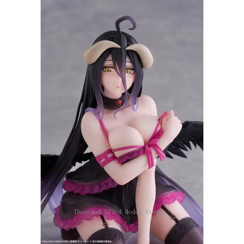 

Original TAiTO Desktop Cute OVERLORD Albedo ( Negligee ver.) Action Figure Anime Peripherals Decoration 13CM Collectible Gift
