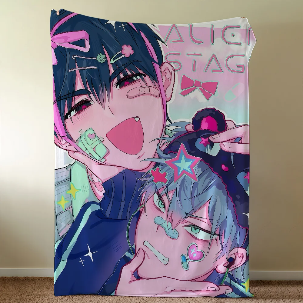 S-Stage Anime A-Alien Till Ivan Blanket Soft Warm Furry Throw Super Kids Toys Bed Sofa Car Cradle